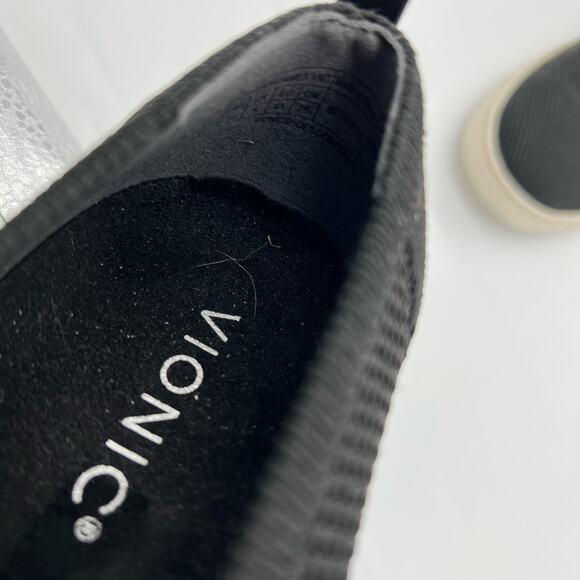 Vionic Uptown Skimmer Knit Slip On Loafer Black Fabric Womens  Size 10 - Picture 12 of 13